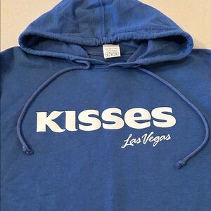 Hershey's Kisses Las Vegas Blue Hoodie Medium Hershey's Chocolate World Vegas